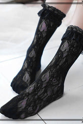 Lace Elegant Medium Classic Lolita Stockings 2 Colors